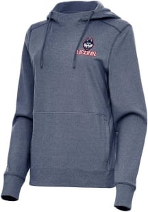 Antigua UConn Huskies Womens Navy Blue Justice Hooded Sweatshirt