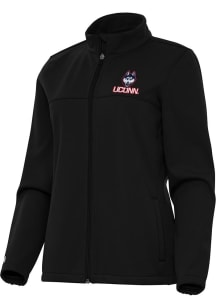 Antigua UConn Huskies Womens Black Links Light Weight Jacket