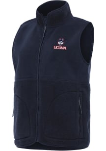 Antigua UConn Huskies Womens Navy Blue Nostalgic Vest
