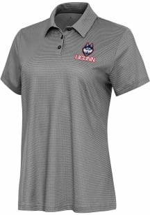 Antigua UConn Huskies Womens White Rings Short Sleeve Polo Shirt