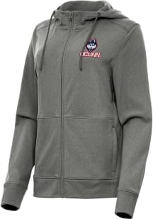 Antigua UConn Huskies Womens Black Seeker Light Weight Jacket