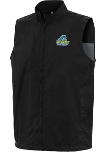 Antigua Delaware Fightin' Blue Hens Mens Black Brisk Sleeveless Jacket