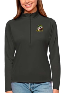 Antigua Oregon Ducks Womens Grey Tribute Qtr Zip Pullover