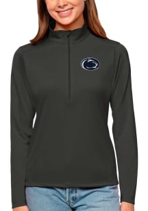 Antigua Penn State Nittany Lions Womens Grey Tribute Qtr Zip Pullover
