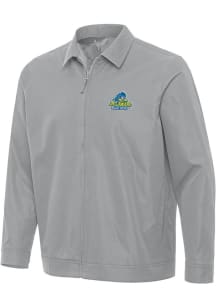 Antigua Delaware Fightin' Blue Hens Mens Grey Pivot Light Weight Jacket