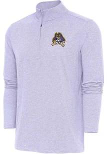 Antigua East Carolina Pirates Mens Lavender Hunk Long Sleeve Qtr Zip Pullover