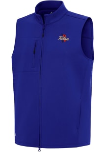 Antigua Tulsa Golden Hurricane Mens Blue Demand Sleeveless Jacket