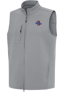 Antigua Tulsa Golden Hurricane Mens Grey Demand Sleeveless Jacket