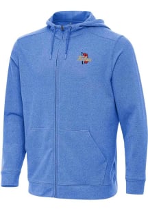 Antigua Tulsa Golden Hurricane Mens Blue Effortless Light Weight Jacket