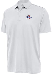 Antigua Tulsa Golden Hurricane Mens White Ellipse Short Sleeve Polo