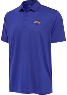 Antigua Tulsa Golden Hurricane Mens Blue Ellipse Short Sleeve Polo