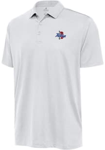 Antigua Tulsa Golden Hurricane White Ellipse Big and Tall Polo