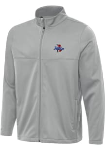 Antigua Tulsa Golden Hurricane Mens Grey Links 2 Light Weight Jacket