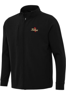Antigua Tulsa Golden Hurricane Mens Black Regard Light Weight Jacket