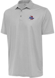 Antigua Tulsa Golden Hurricane Mens White Rings Design Short Sleeve Polo
