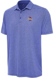 Antigua Tulsa Golden Hurricane Mens Blue Scheme Short Sleeve Polo