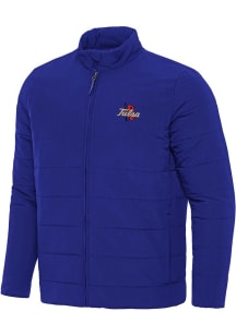 Antigua Tulsa Golden Hurricane Mens Blue Swelter Filled Jacket