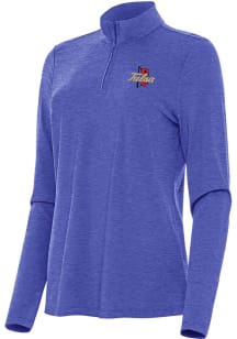 Antigua Tulsa Golden Hurricane Womens Blue Bright Qtr Zip