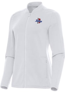 Antigua Tulsa Golden Hurricane Womens White Continual Light Weight Jacket