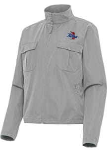 Antigua Tulsa Golden Hurricane Womens Grey Even Par Light Weight Jacket
