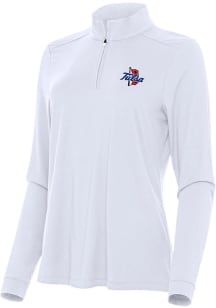Antigua Tulsa Golden Hurricane Womens White Intent Qtr Zip