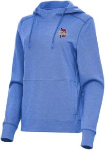 Antigua Tulsa Golden Hurricane Womens Blue Justice Hooded Sweatshirt