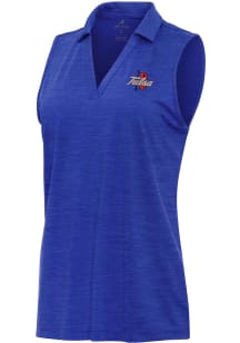 Antigua Tulsa Golden Hurricane Womens Blue Layout Polo Shirt