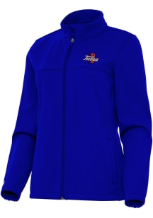 Antigua Tulsa Golden Hurricane Womens Blue Links Light Weight Jacket