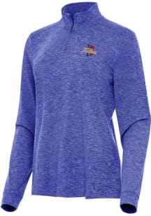 Antigua Tulsa Golden Hurricane Womens Blue Mentor Qtr Zip Pullover
