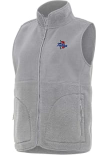 Antigua Tulsa Golden Hurricane Womens Grey Nostalgic Vest