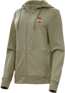 Antigua Tulsa Golden Hurricane Womens Olive Seeker Light Weight Jacket