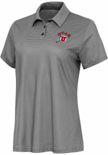 Antigua Utah Utes Womens White Rings Short Sleeve Polo Shirt