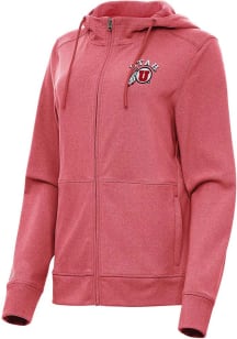 Antigua Utah Utes Womens Red Heather Seeker Light Weight Jacket