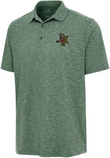 Antigua Vermont Catamounts Mens Green Par 3 Short Sleeve Polo