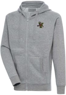 Antigua Vermont Catamounts Mens Grey Victory Long Sleeve Full Zip Jacket