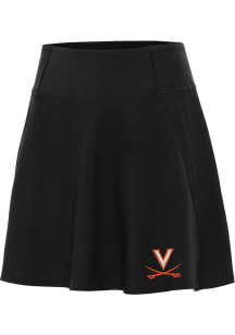 Antigua Virginia Cavaliers Womens Black Chip Skort Skirt