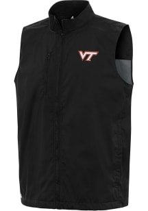 Antigua Virginia Tech Hokies Mens Black Brisk Sleeveless Jacket