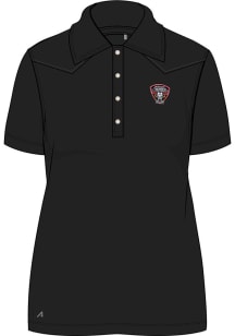 Antigua Missouri Thunder Womens Black Western Short Sleeve Polo Shirt
