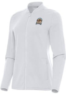 Antigua Oklahoma Wildcatters Womens White Continual Light Weight Jacket