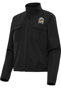 Antigua Oklahoma Wildcatters Womens Black Even Par Light Weight Jacket