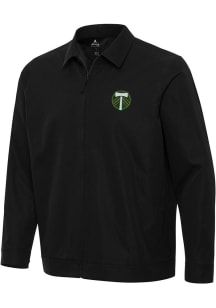 Antigua Portland Timbers Mens Black Pivot Light Weight Jacket