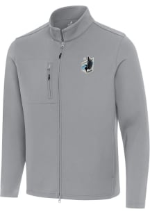 Antigua Minnesota United FC Mens Grey Objection Light Weight Jacket