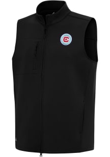 Antigua Chicago Fire Mens Black Demand Sleeveless Jacket