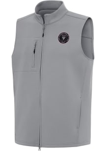 Antigua Inter Miami CF Mens Grey Demand Sleeveless Jacket