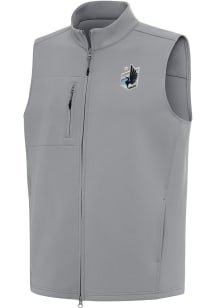 Antigua Minnesota United FC Mens Grey Demand Sleeveless Jacket
