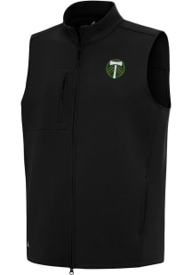 Antigua Portland Timbers Mens Black Demand Sleeveless Jacket