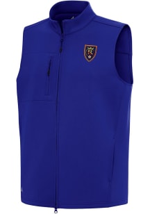 Antigua Real Salt Lake Mens Blue Demand Sleeveless Jacket