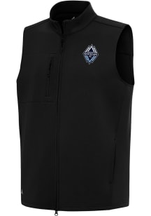 Antigua Vancouver Whitecaps FC Mens Black Demand Sleeveless Jacket