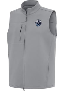 Antigua Vancouver Whitecaps FC Mens Grey Demand Sleeveless Jacket