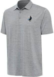 Antigua Minnesota United FC Mens Grey Layout Short Sleeve Polo